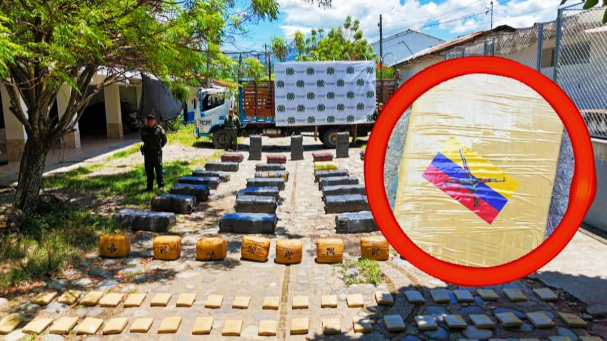Incautan 1,5 toneladas de marihuana ocultas en un camión en la vía La Plata – Paicol, Huila