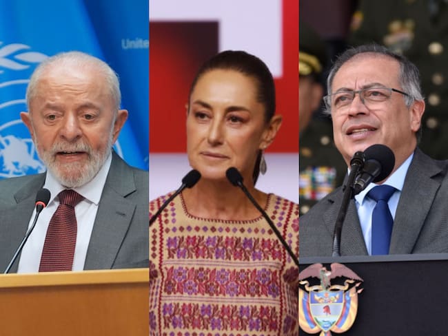 Luiz Inacio Lula da Silva, Claudia Sheinbaum y Gustavo Petro. I Fotos. Getty IMages.