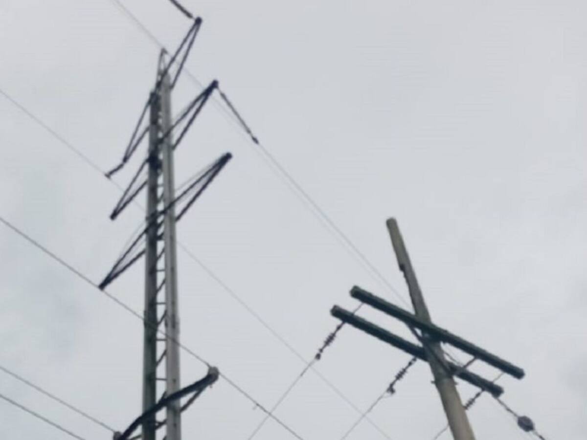 ¡Otra vez! Tres municipios de Bolívar quedaron sin luz por hurto de redes