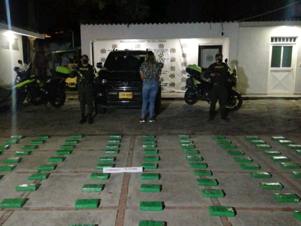 Incautan más de 100 kilos de cocaína en Tolima