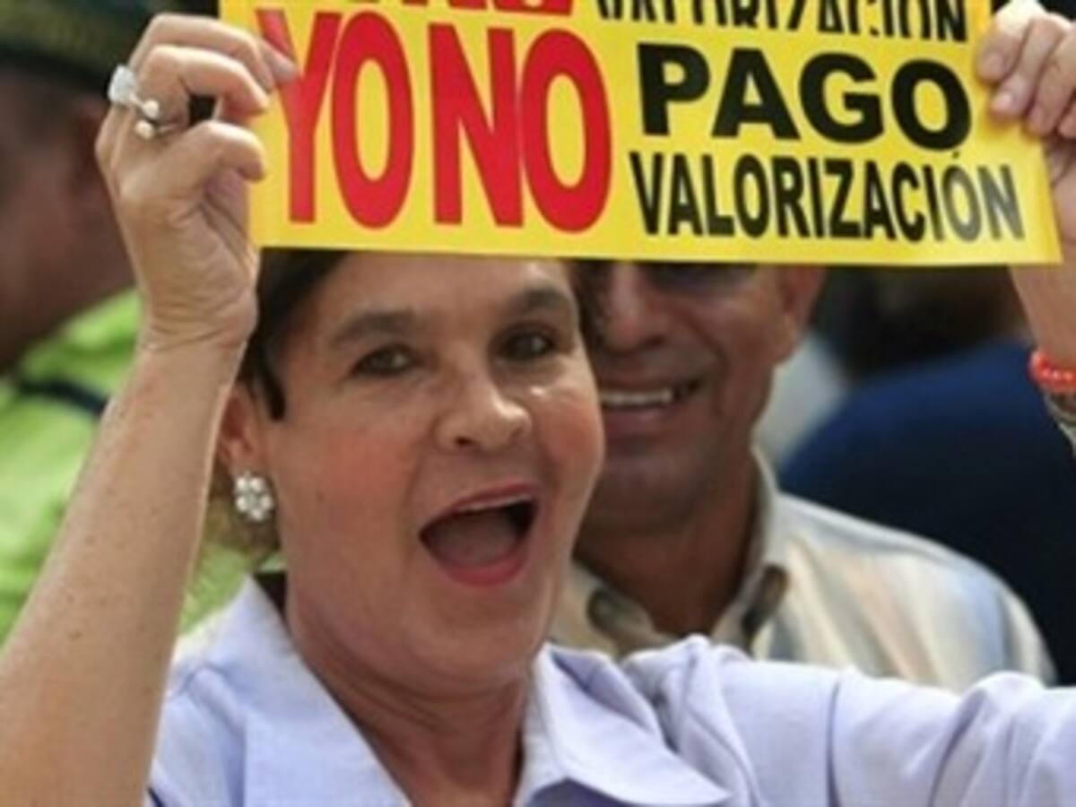 Protestas por cobro de valorización en el occidente de Bogotá