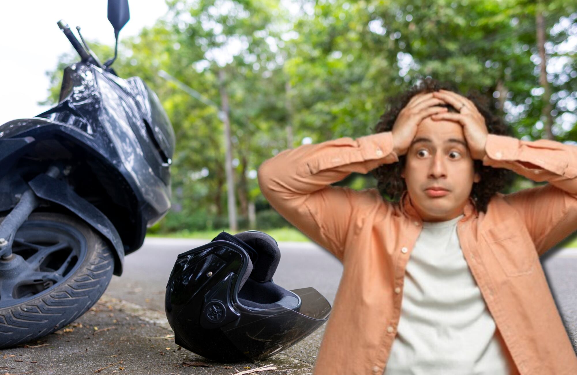 Imagen de referencia accidente en moto. Foto: Getty Images