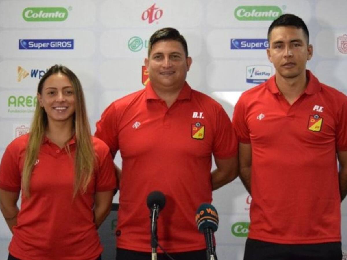 Juliana Londoño, la única mujer en el cuerpo técnico del Pereira Femenino