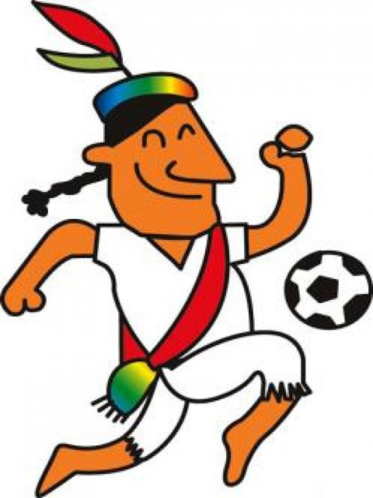 Mascota de la Copa América Perú 2004. Era un dibujo animando representando al Chasqui, mensajero personal del Inca.
