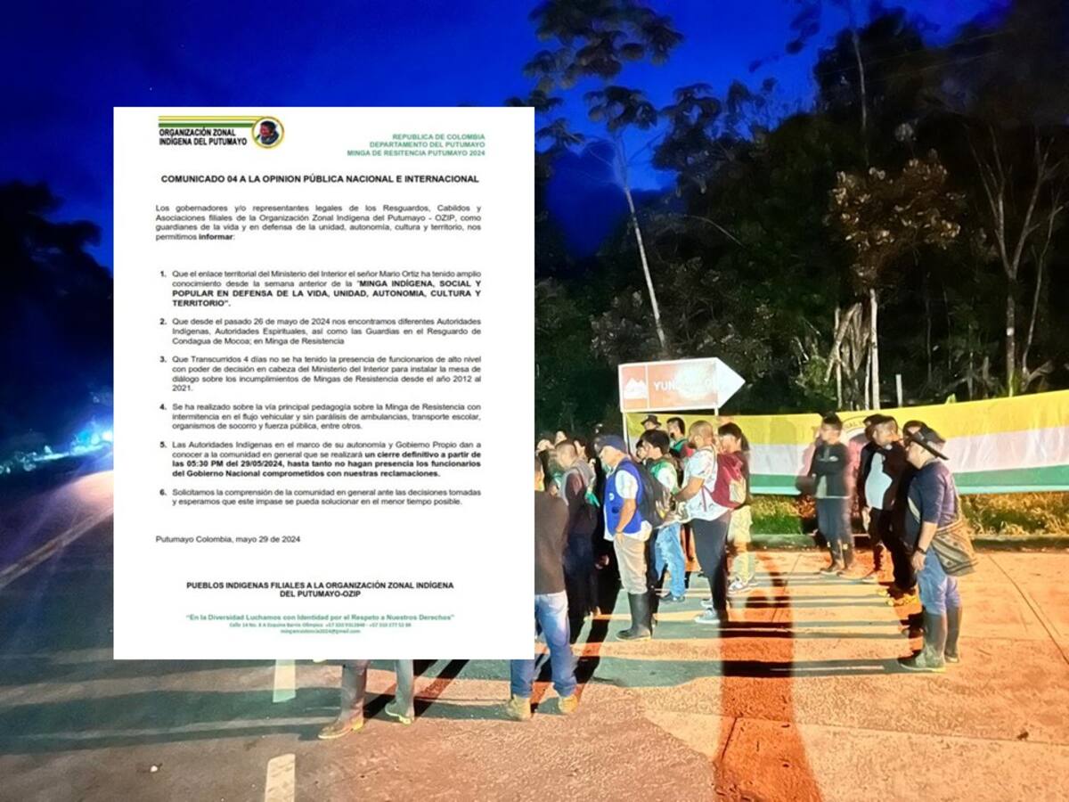 Se reporta cierre total de la vía Pitalito- Mocoa