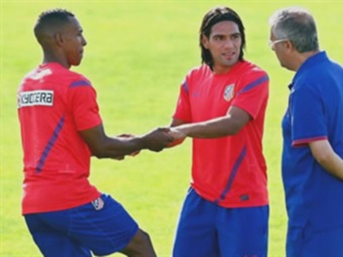 Falcao García entrenó por primera vez con el Atlético de Madrid