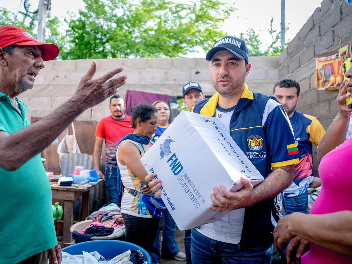 Damnificados por vendaval en Magangué recibieron ayudas de la gobernación