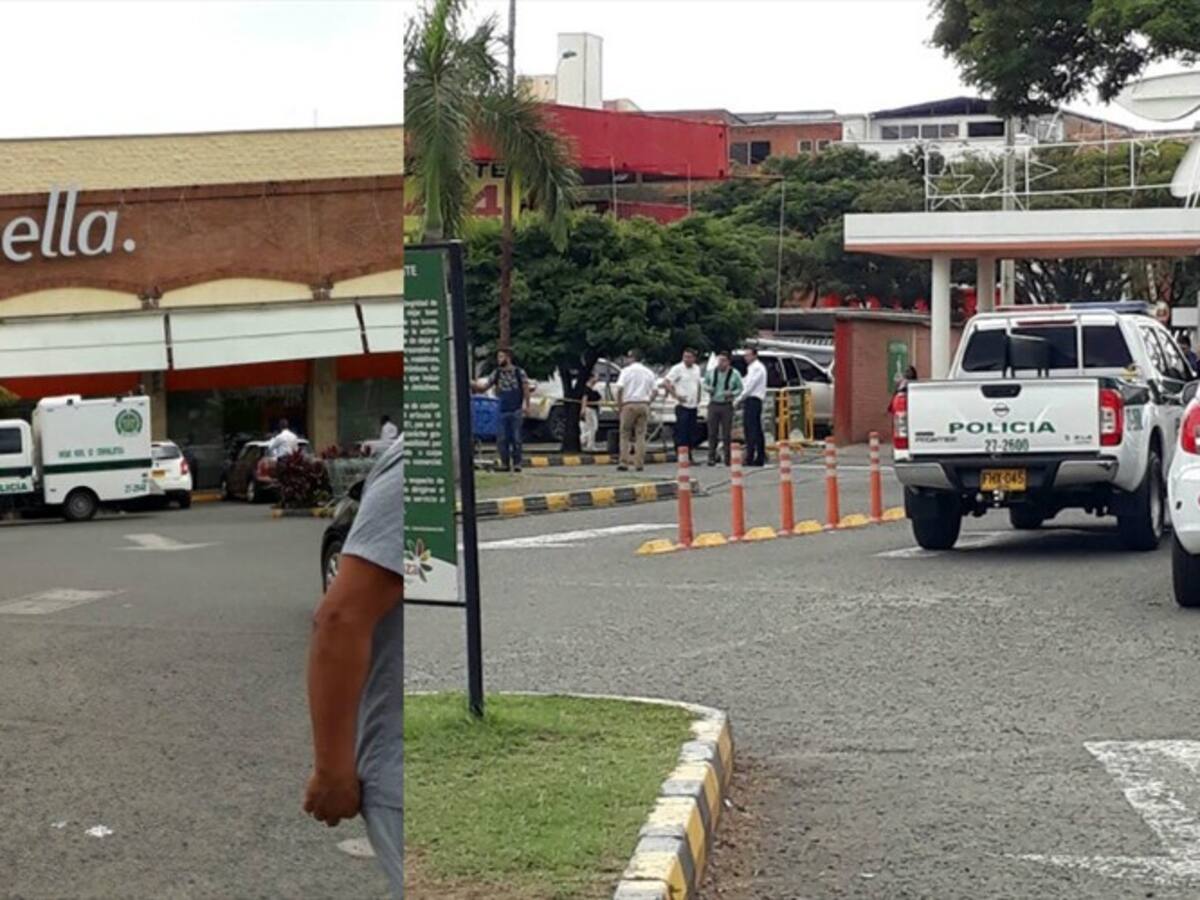 Balacera en centro comercial de Cali deja un muerto y un herido