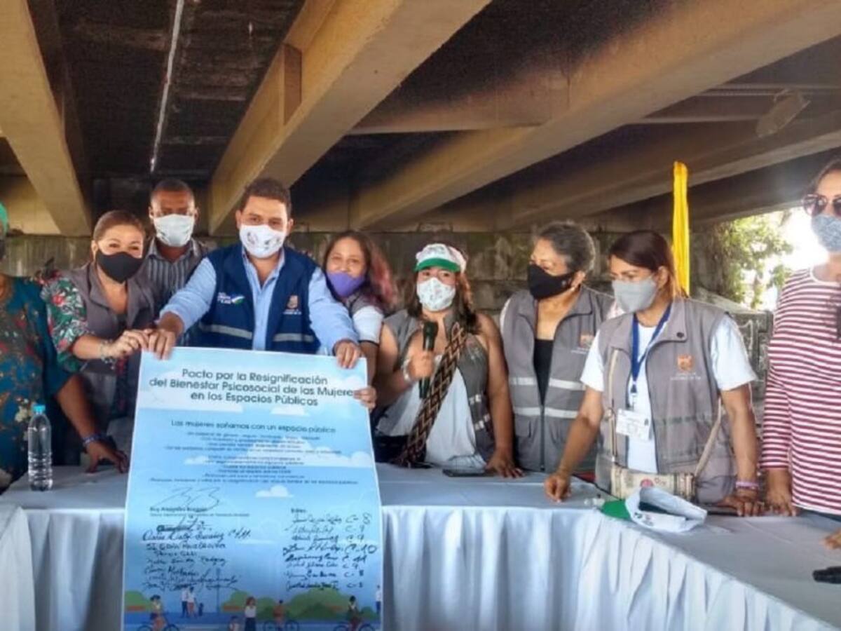 Inició la recuperación del espacio debajo del puente de la Autopista con 23