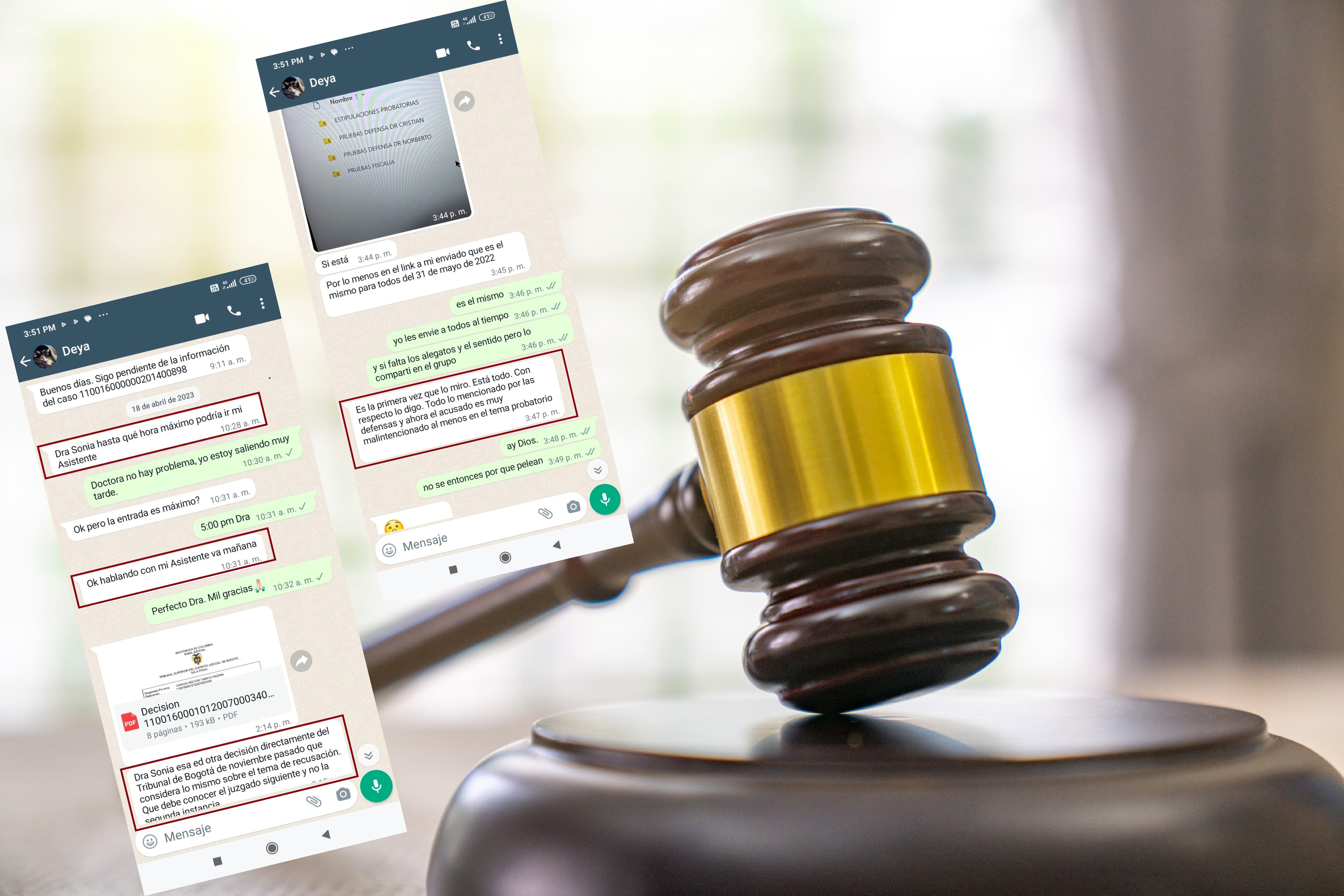 Desde finales de 2023, ante la Fiscalía y la Comisión de Disciplina Judicial, fueron denunciados la jueza 41 de Conocimiento Penal del Circuito de Bogotá, Laura Barrera, ella es recordada porque fue una de las juezas que negó la preclusión del caso Álvaro Uribe Vélez. También fue denunciada la fiscal 62 anticorrupción Deyanira Quevedo, por presuntamente “cuadrar” la suerte de un proceso.