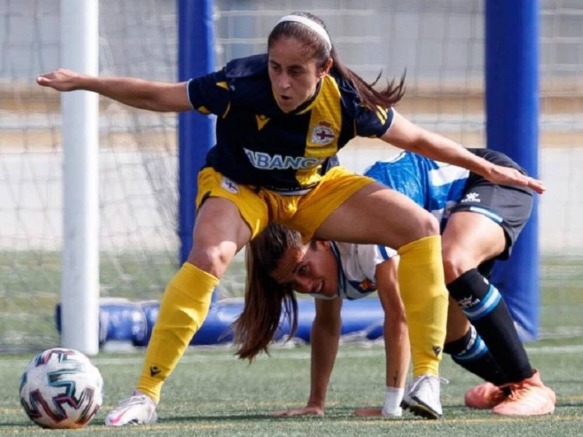 Carolina Arbeláez del Depor La Coruña sufrió un esguince de tobillo