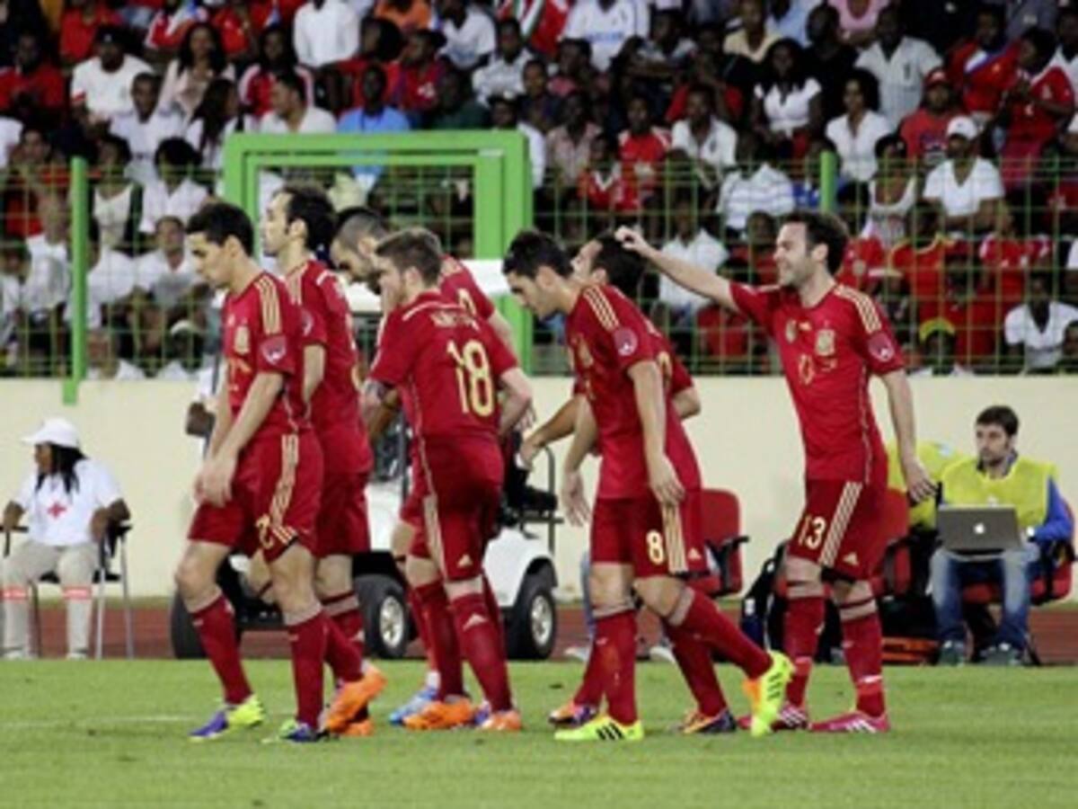 España vence 2-1 a Guinea Ecuatorial en amistoso