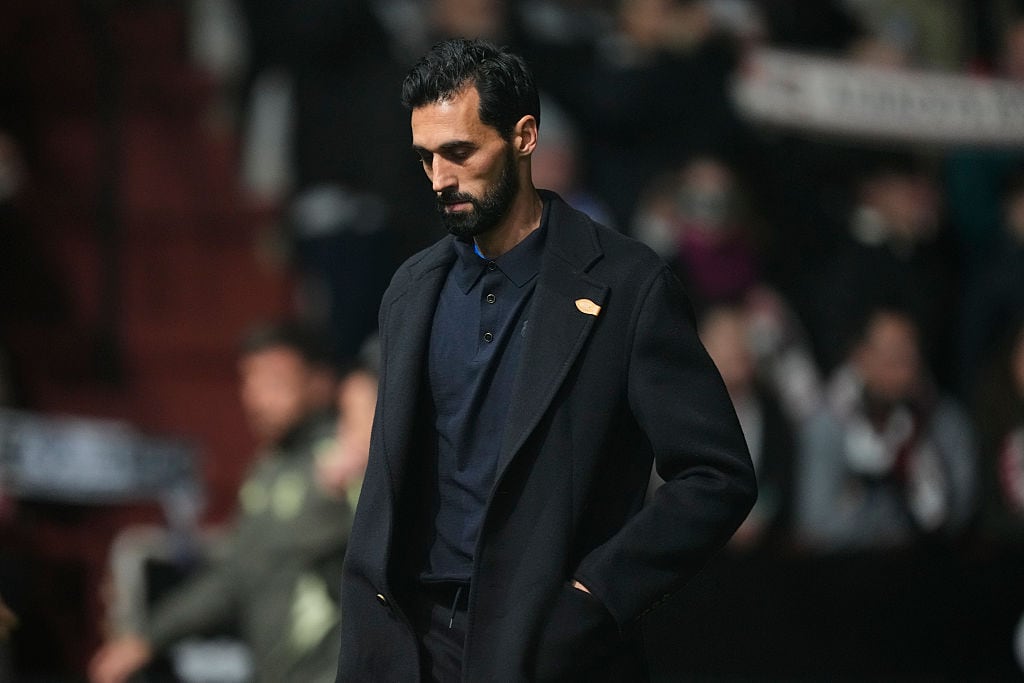 Alvaro Arbeloa head coach of Real Madrid during the Copa del Rey round of 16 match between Albacete Balompie and Real Madrid at Estadio Carlos Belmonte on January 14, 2026 in Albacete, Spain. (Photo by Jose Breton/Pics Action/NurPhoto via Getty Images)