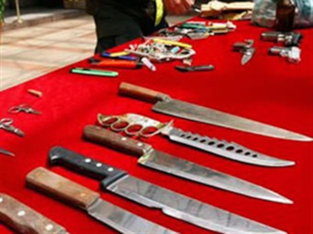 Congreso insistirá en penalizar el porte de armas blancas