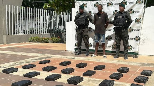 Incautan 28 kilogramos entre cocaína y marihuana con dos capturados en los operativos