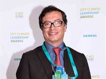 La ciudad de Bogotá recibió el premio mundial de “Liderazgo Climático y Ciudad”. Foto: Bogotá Humana.