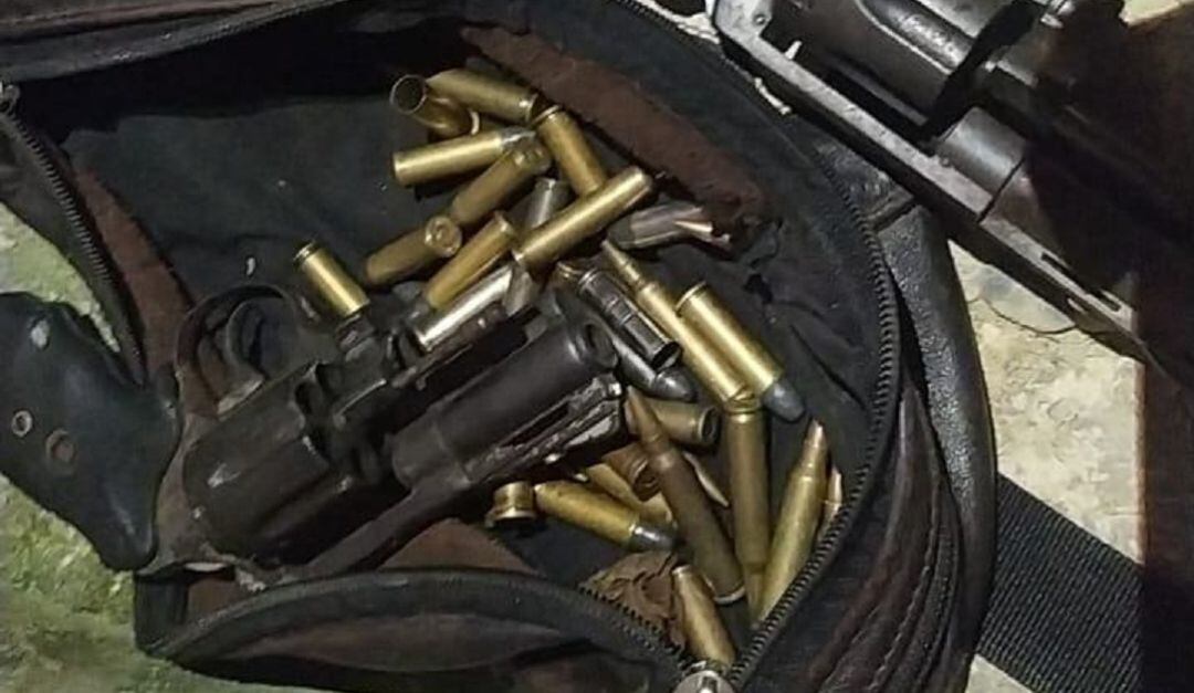 Armas encontradas en poder de un menor de edad