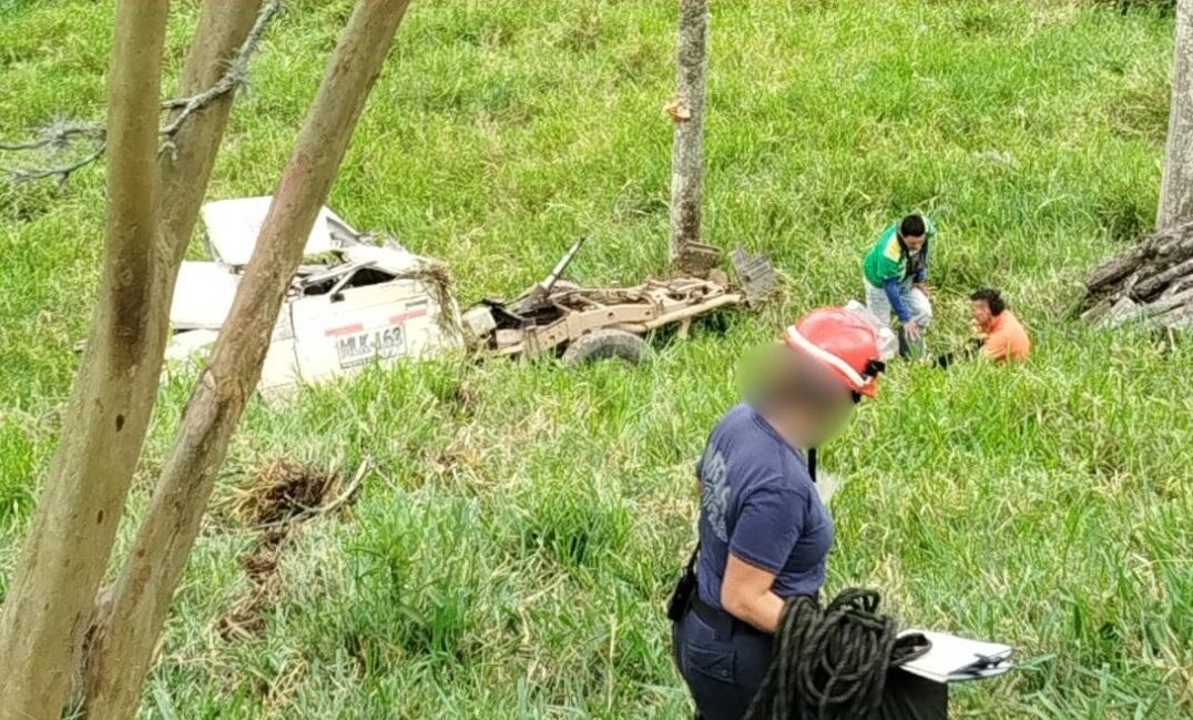 Accidente de tránsito en Hispania- foto Conexión Sur