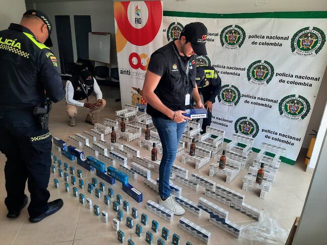 Incautan contrabando de licor y cigarrilos en Bolívar avaluado en más de $1.300 millones