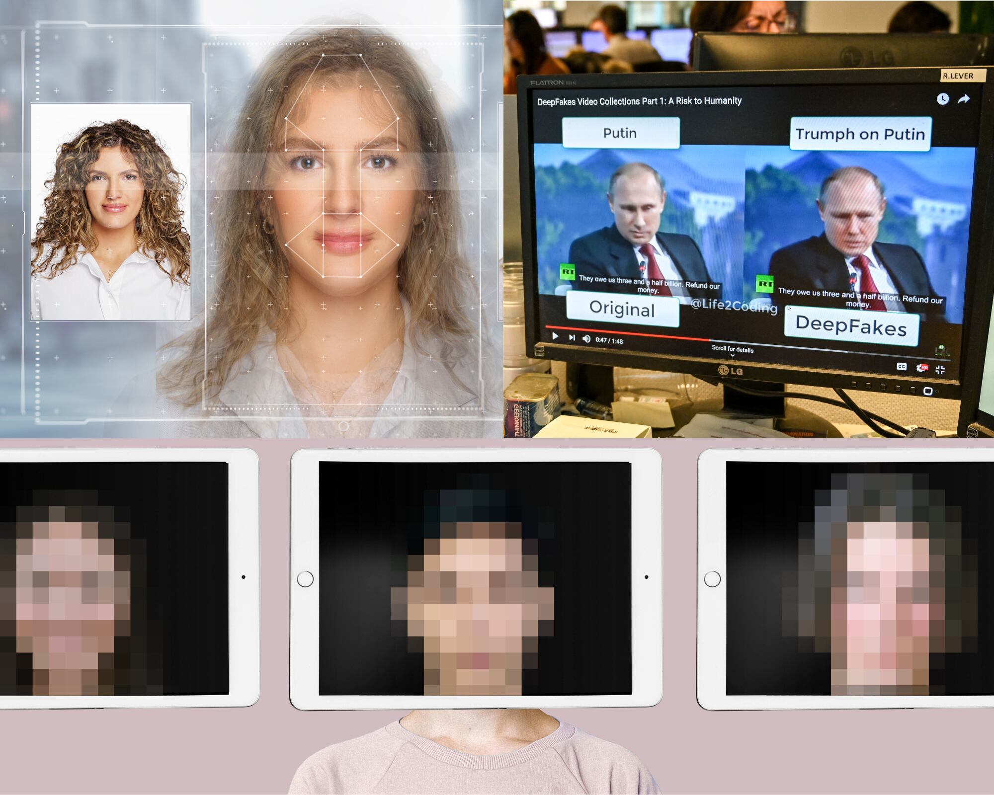 Con la modificación del Código Penal, las personas que creen y difundan contenidos gravemente vejatorios o de naturaleza sexual por medio de la Inteligencia Artificial enfrentarán penas de cárcel. 
(Foto: Caracol Radio / Getty)