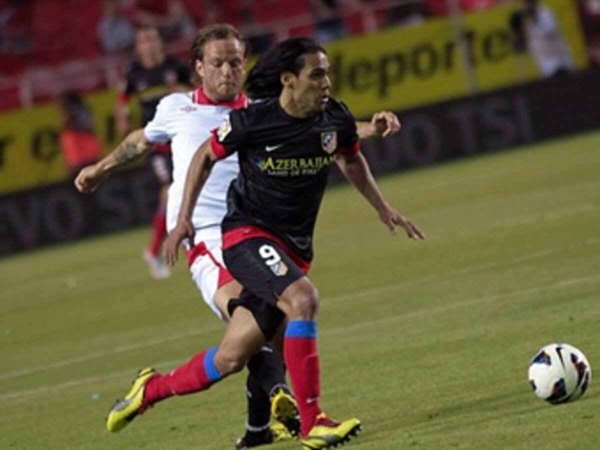 Falcao llegó a 25 goles y le dio el triunfo al Atlético de Madrid sobre Sevilla