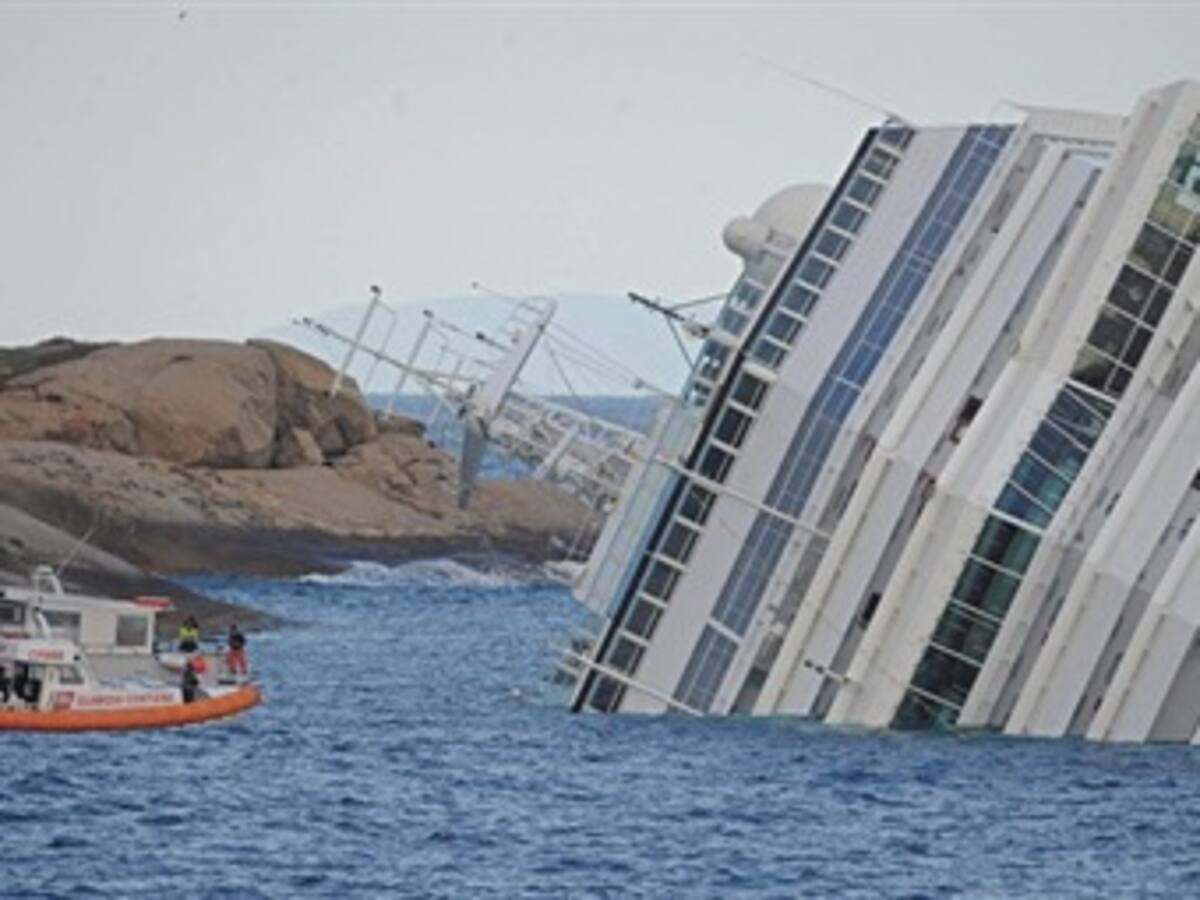 Comenzó la operación sin precedentes para enderezar el Costa Concordia