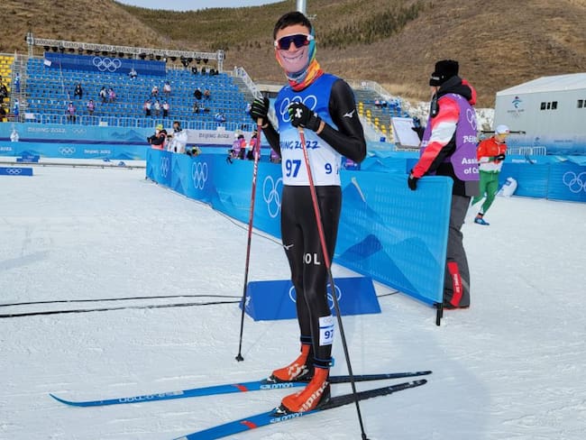 Carlos Quintana finalizó en el puesto 95 de la prueba de esquí de fondo.