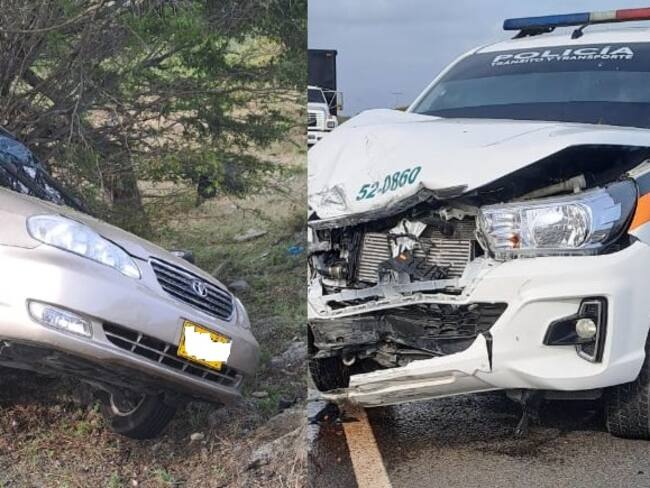 Los dos vehículos involucrados en el caso. Foto: cortesía.