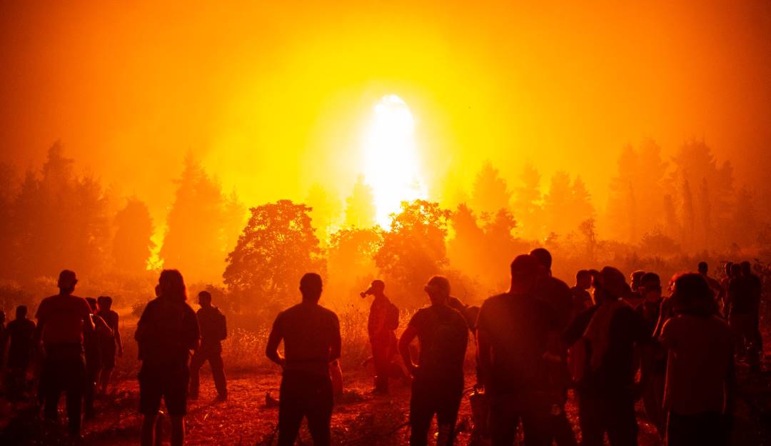 Incendios masivos en Grecia durante el 2021.                Foto: Getty 