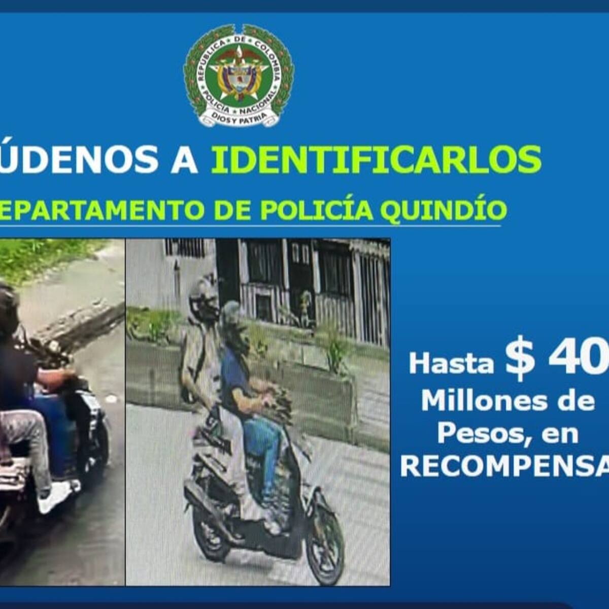 Con cartel buscan a presuntos responsables del homicidio de hijastro de veedor en Armenia