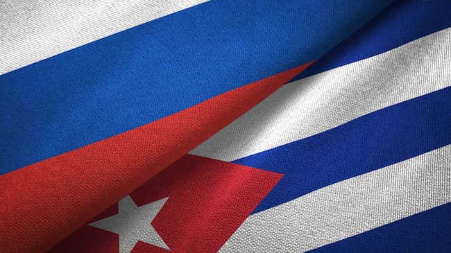 Banderas de Cuba y Rusia: Imagen de referencia Getty Images
