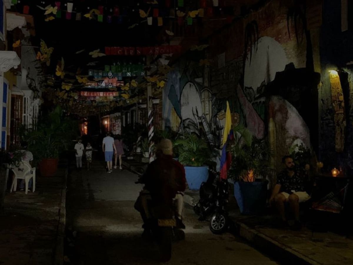 Volvieron los apagones al barrio Getsemaní de Cartagena