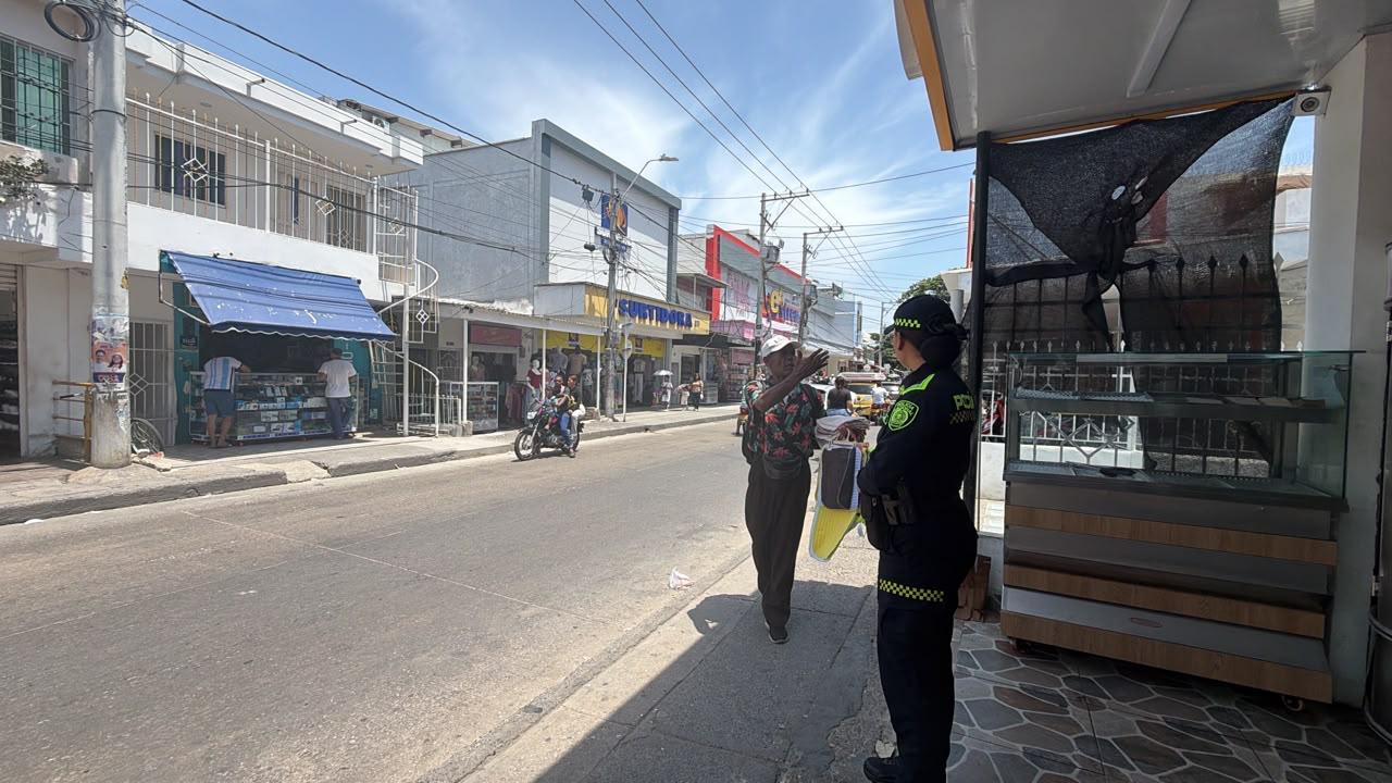 Autoridades realizan presencia en distintos puntos de la ciudad. Foto: Alcaldía de Barranquilla.
