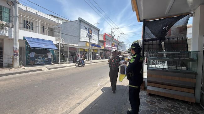 Autoridades realizan presencia en distintos puntos de la ciudad. Foto: Alcaldía de Barranquilla.
