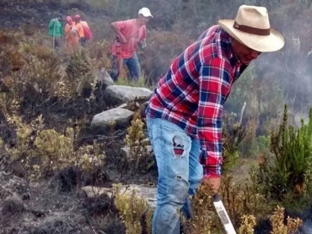 Incendio consumió cerca de 20 hectáreas de vegetación en Togüí, Boyacá