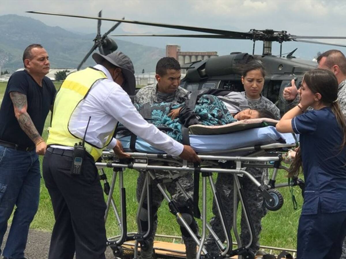 Fuerza Aérea rescató a dos mujeres indígenas en Cauca