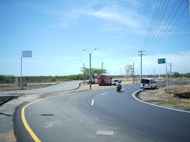 Avanza a buen ritmo la doble calzada de Tierra Baja. // Alcaldía de Cartagena