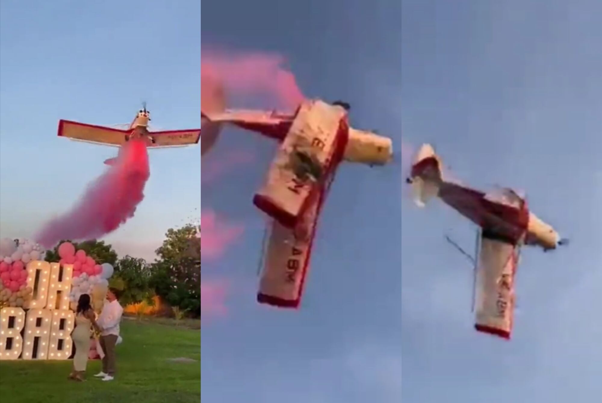 Tragedia: En fiesta de revelación del sexo de un bebé una avioneta se estrelló - Cortesía Redes Sociales