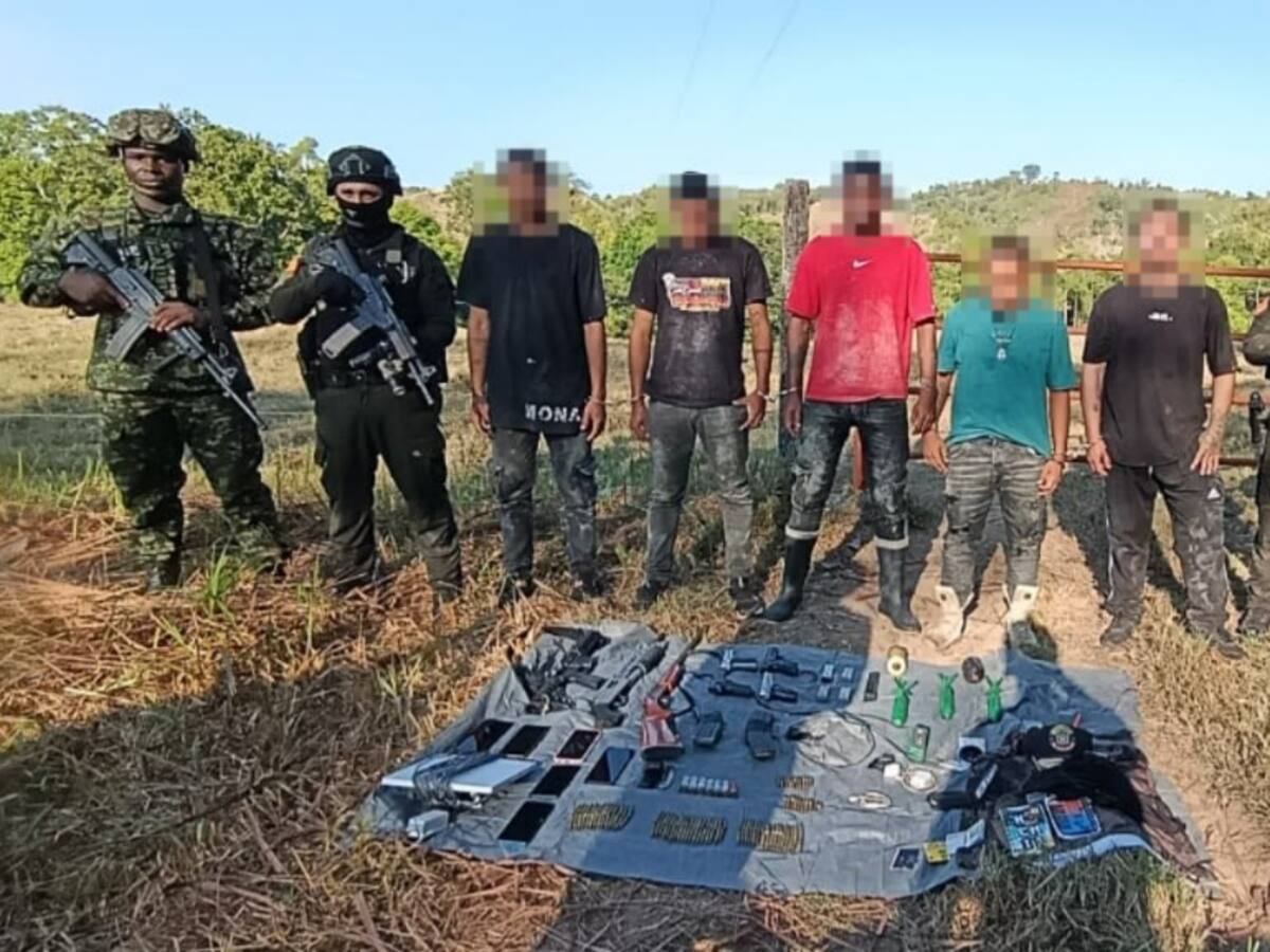 Capturan a cinco presuntos integrantes de “Los Pachencas” en La Esperanza, Norte de Santander