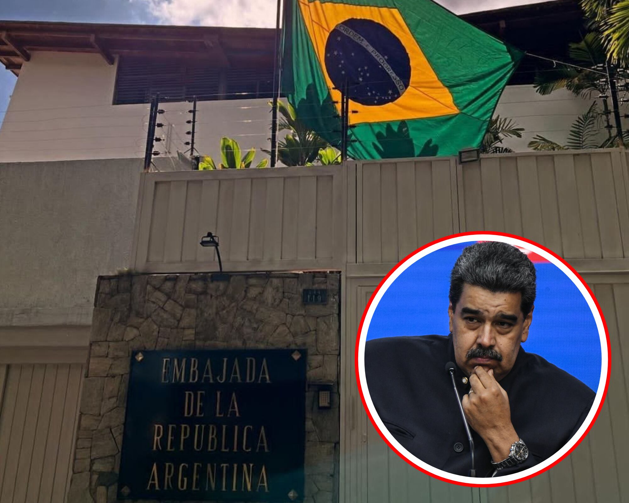 Brasil estará al cuidado de la Embajada argentina luego de que el chavismo expulsara al personal diplomático de Argentina. 
(Foto: Caracol Radio / Cortesía / Getty )