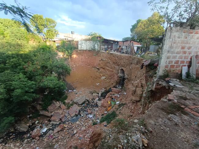 En Palmeras parte alta de Cúcuta, varias viviendas están a punto de colapsar