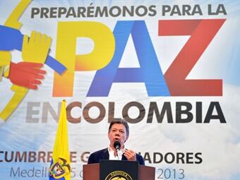 “Hemos avanzado, mucho más que nunca antes en cualquier otro proceso con las Farc”, manifestó Santos. Foto: Presidencia.