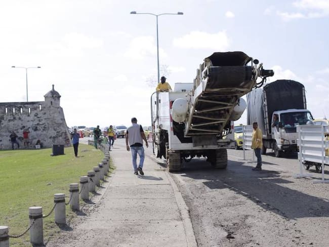 Comenzaron las obras de recuperación de la avenida Santander en Cartagena
