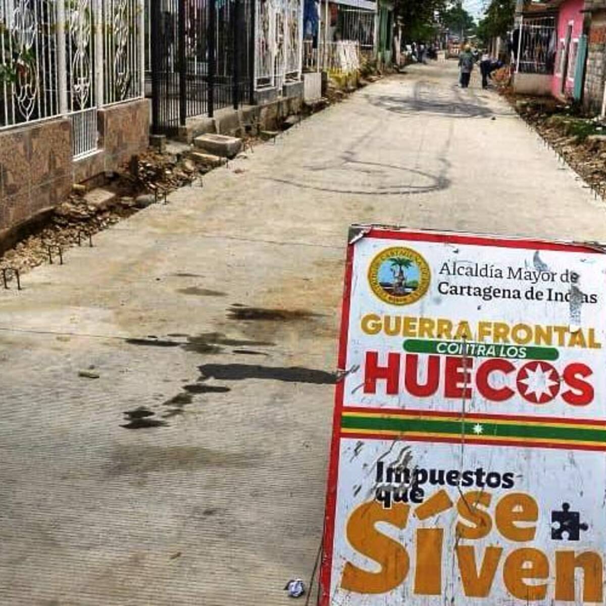 Avanza la pavimentación de la Carrera 60, en el sector Ricaurte en Cartagena