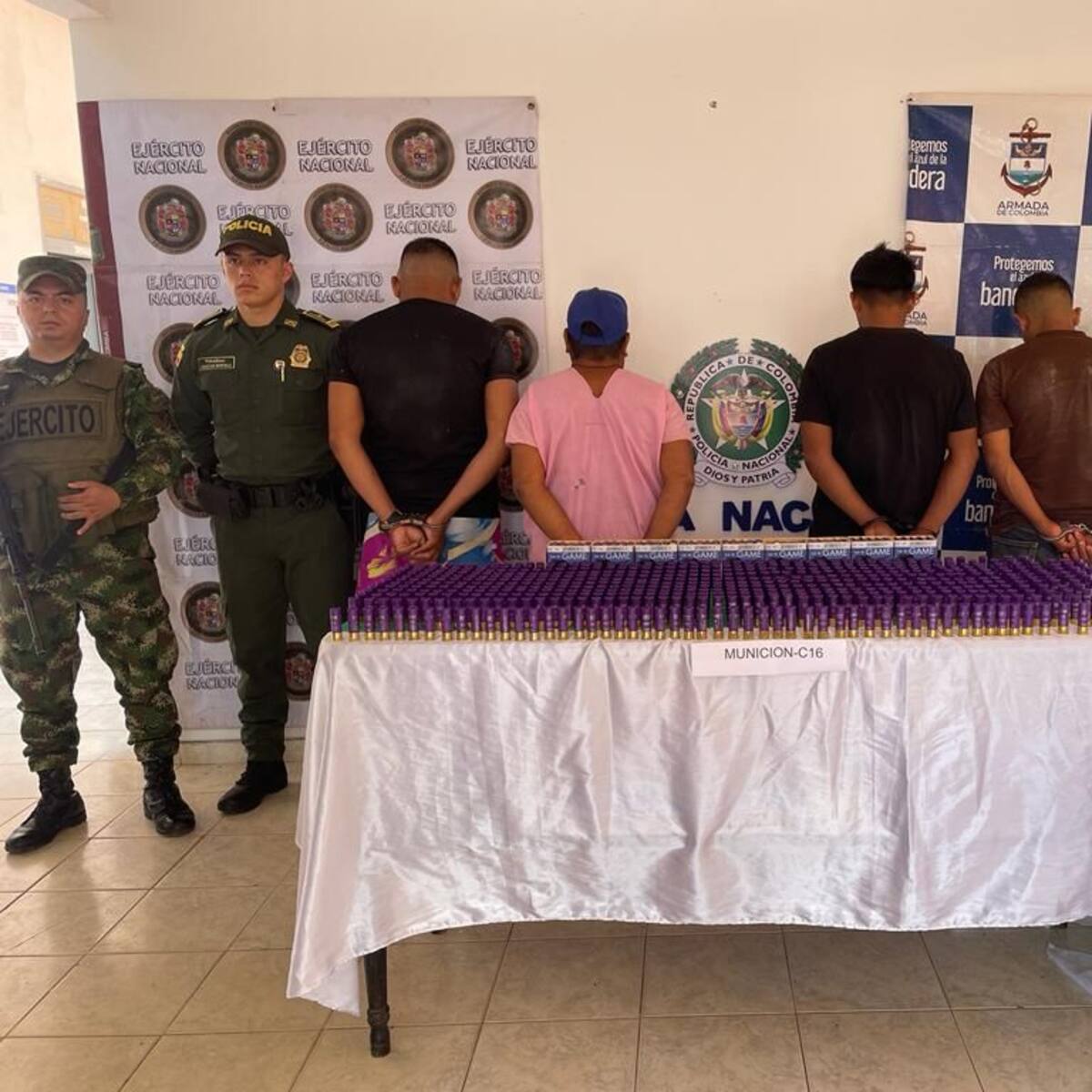 En Putumayo capturan a 4 personas que transportaban más de 866 cartuchos de calibre 16