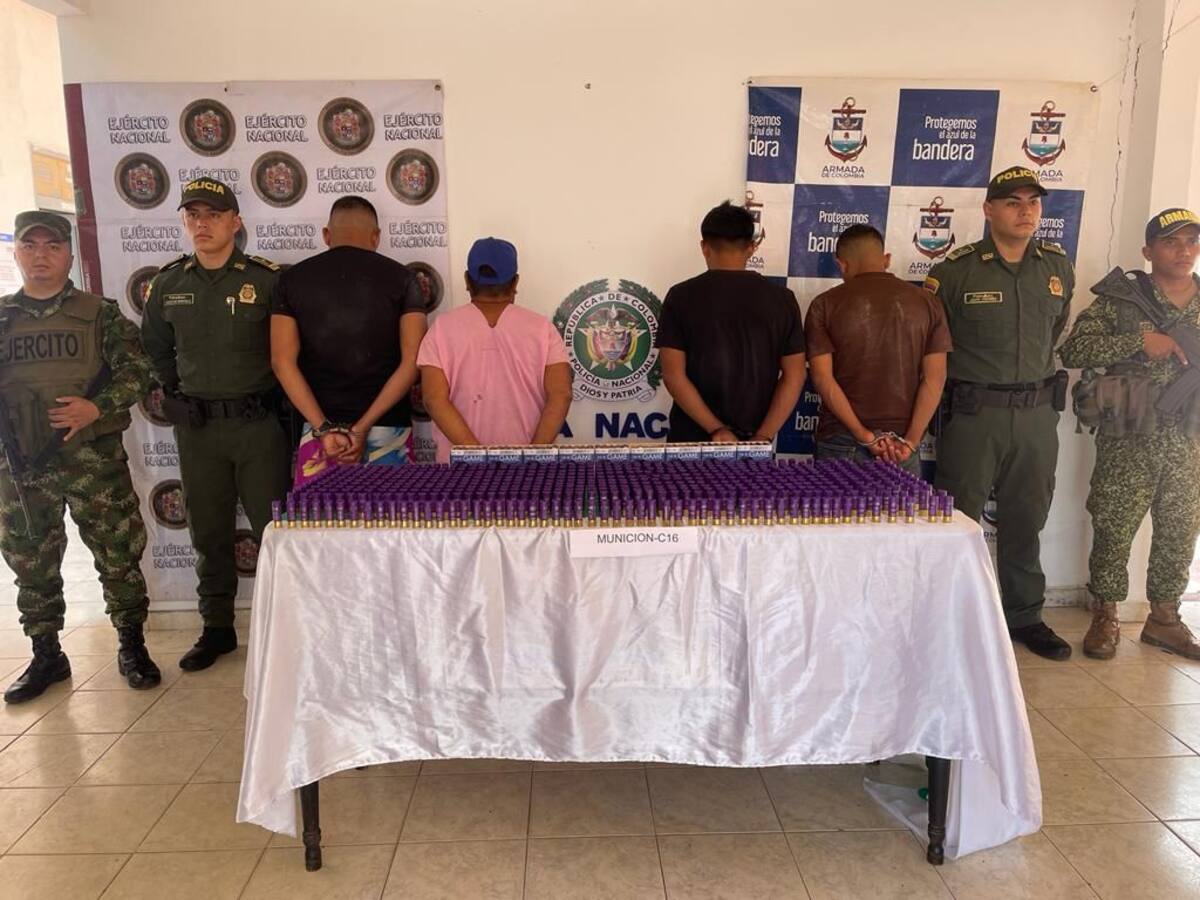 En Putumayo capturan a 4 personas que transportaban más de 866 cartuchos de calibre 16