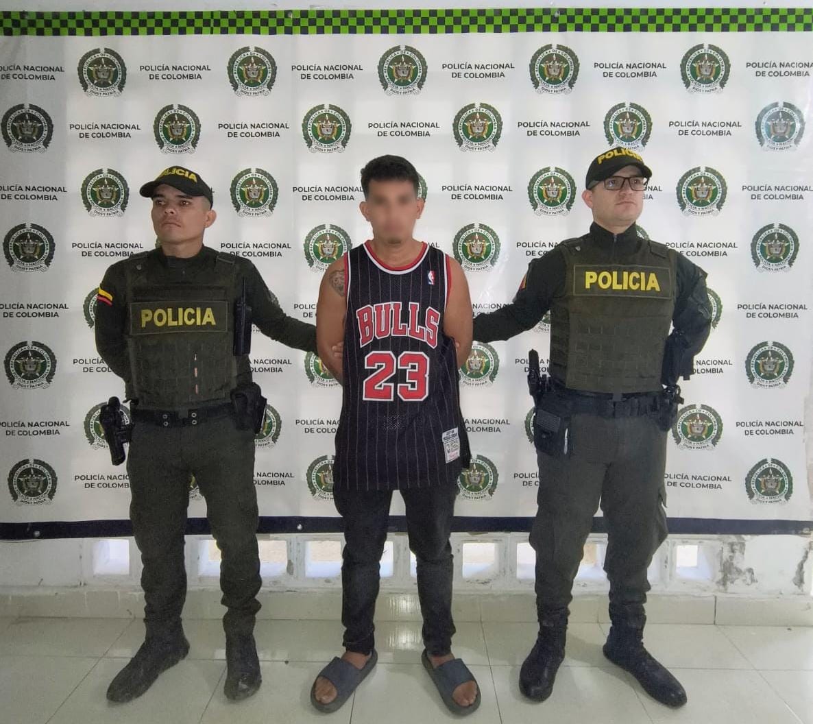 Se trata de 'Frank' de 18 años, señalado como presunto agresor. Foto Policía Huila.