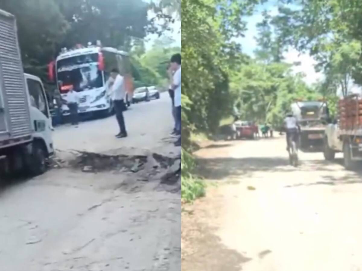 Una falla geológica afecta la movilidad en cinco municipios de Santander