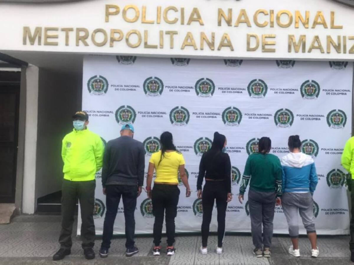 Desarticulado grupo dedicado al hurto en el centro de Manizales