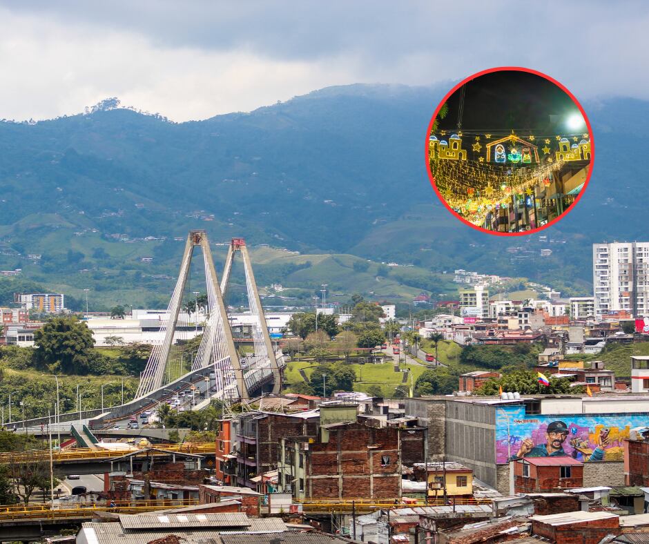 Viaducto de Pereira y luces navideñas (Getty Images)